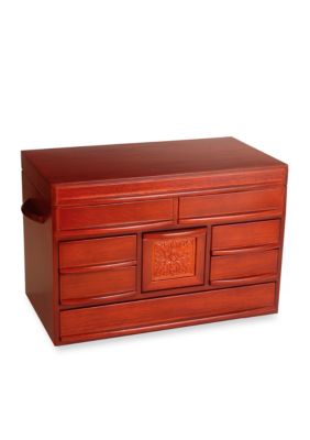 Mele & Co Empress Wooden Jewelry Box In Walnut Finish - Online Only