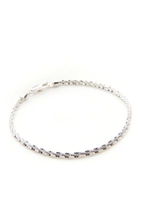 Belk Silverworks Silver 100 Fancy Rolo Chain Bracelet | belk