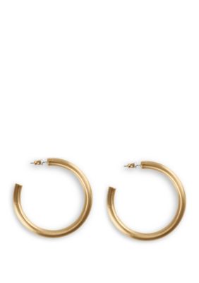 Lucky Brand Large Tubular Hoop Earrings