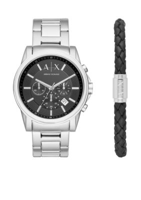 Armani Exchange AX Men's Stainless Steel Outerbanks Chronograph Watch Set |  belk