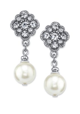 Anne Klein Pearl Drop Earrings | belk