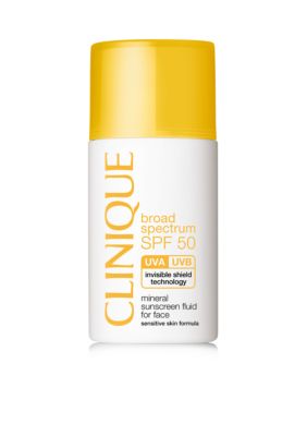 Refrein nood zone Clinique Broad Spectrum SPF 50 Mineral Sunscreen Fluid for Face | belk