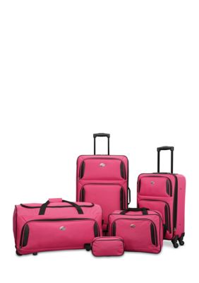 Kro gå på indkøb Rise American Tourister 5-Piece Set in Pink | belk