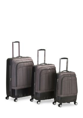 Rockland 3 Piece Milan Hybrid Spinner Luggage Set | belk