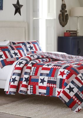 Modern Southern Home Bentley Red White And Blue Quilt Belk