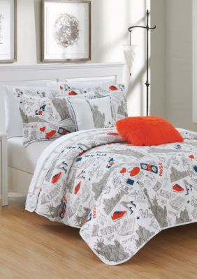 Chic Home New York Quilt Set