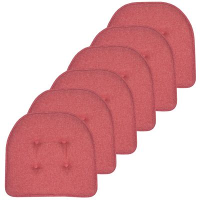 Sweet Home Collection U-Shaped Memory Foam Chair Pads 6 Pack