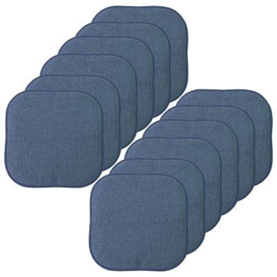 Sweet Home Collection Alexis Memory Foam No Slip Back Chair Pad Cushion 12 Pack