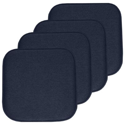 Sweet Home Collection Charlotte Jacquard Cover Memory Foam Chair Pads 4 Pack