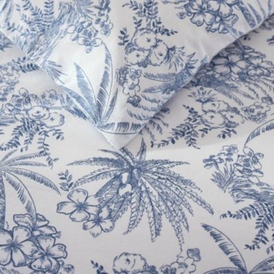 Tommy Bahama Pen And Ink 100% Cotton Percale- 3 Piece- Duvet Cover Set