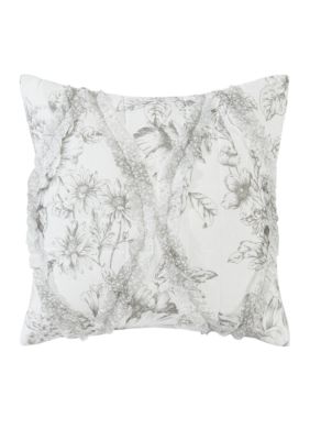 Laura Ashley Lena Grey Decorative Pillow Belk