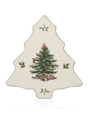 Spode Christmas Tree Baking and Hostess Serving Dishes In-box 