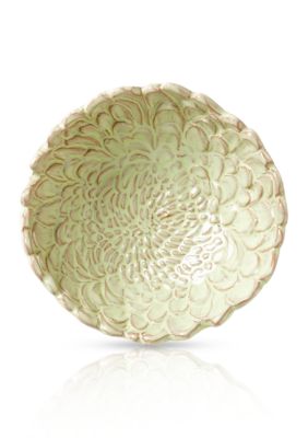 Vietri ruffle glass gold canape plate 6 5 in hat