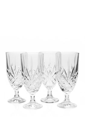 Godinger Wine Glasses, Stemmed Wine Glass Goblet Beverage Cups - Meridian  Blush, 12oz - Set of 4