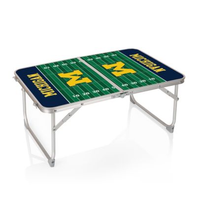 Picnic Time Ncaa Michigan Wolverines Concert Table Mini Portable Table