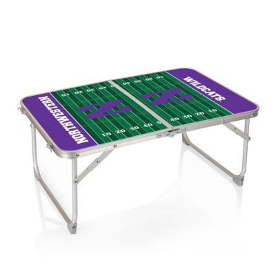 Picnic Time Ncaa Northwestern Wildcats Concert Table Mini Portable Table