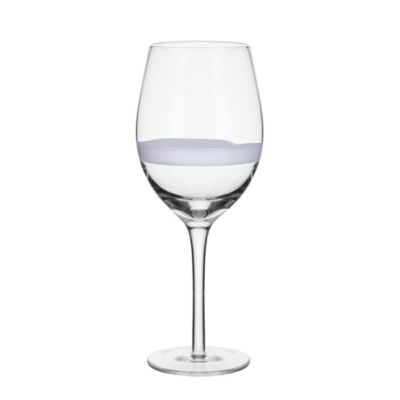 Fitz And Floyd Everyday White By Organic Band Set Of 4 Red Wine Glasses, 20 Ounce, Clear
