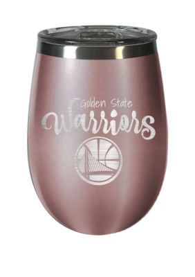 Great American Products Nba Golden State Warriors 12 Ounce Rose Gold Wine Tumbler