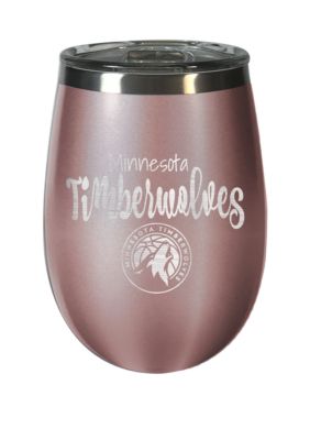Great American Products Nba Minnesota Timberwolves 12 Ounce Rose Gold Wine Tumbler