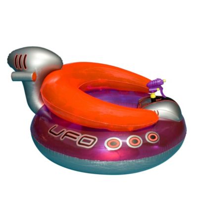 Swim Central 45"" Water Sports Inflatable Ufo Squirter Spaceship Ride-On Swimming Pool Float