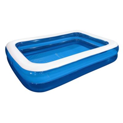 Pool Central 8.5' Blue And White Inflatable Rectangular Swimming Pool