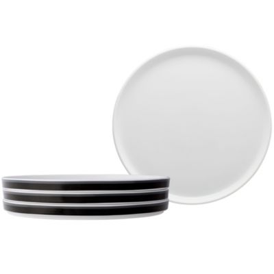 Noritake Colorstax Stripe Set Of 4 Stax Dinner Plates, 9-3/4