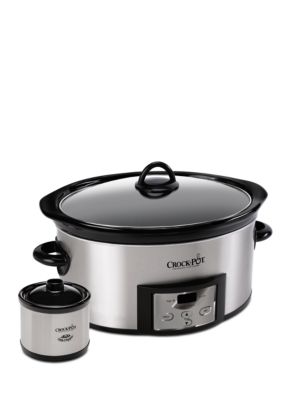 Crock Pot SCCPVP553-B 5.5 Qt Slow Cooker Smart Pot with Little Dipper