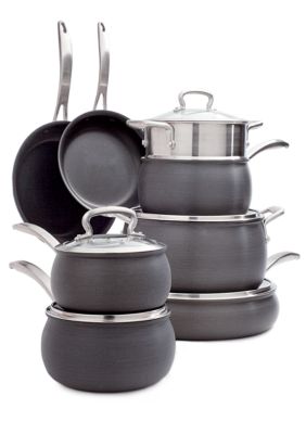 Biltmore® Belly Shaped Hard Anodized Aluminum 13-Piece Cookware Set