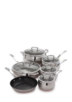 Biltmore® Belly Shaped Copper Bottom 11-Piece Cookware Set