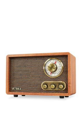 Materialisme Måler største Victrola Retro Wood Bluetooth FM/AM Radio with Rotary Dial | belk