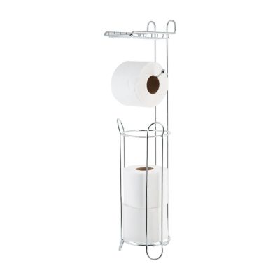 Bath Bliss Royal Suction Cup Toilet Paper Holder in Chrome