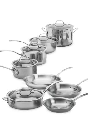 Calphalon Tri-Ply Stainless Steel 13-Piece Cookware Set 1767951 - The  Luxury Home Store