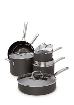 Calphalon 2095338 10-Piece Cookware Set, Classic Pots And Pans Set  Stainless Steel