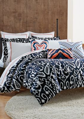 Trina Turk Indigo Ikat Twin Mini Comforter Set 68 In X 92 In Belk