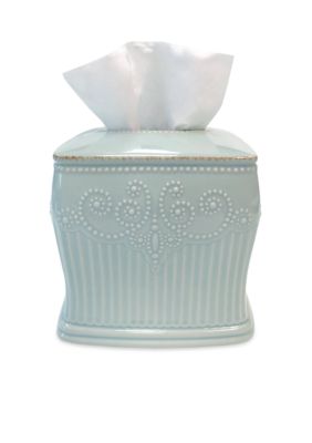 french perle groove wastebasket 10 in. x 8 in.x 6.25 in