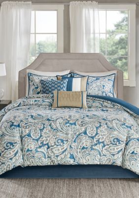 Madison Park Gabby Comforter Set Blue Belk