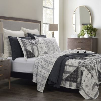 Paseo Road By Hiend Accents Patchwork Prairie Reversible Quilt Set