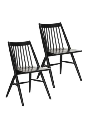 Safavieh Set Of 2 Wren Black Dining Chairs