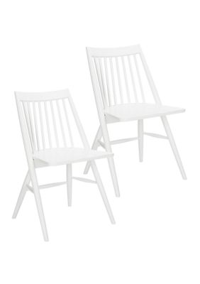 Safavieh Set Of 2 Wren White Dining Chairs