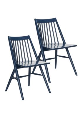 Safavieh Set Of 2 Wren Navy Dining Chairs