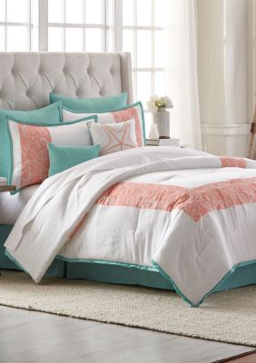 Modern Southern Home Seaside Retreat 8 Piece Comforter Bed In