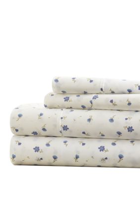 Luxury Inn Premium Ultra Soft Floral Pattern Bed Sheet Set | belk