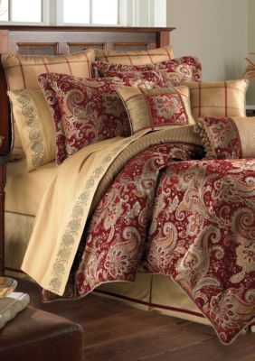 Mystique Claret California King Comforter Set 110 In X 96 In