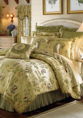 Iris Greengold Floral King Comforter Set 110 In X 96 In Belk