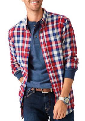 Plaid Shirt with Thermal Sleeves