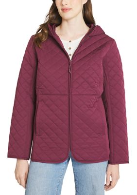 LANDS' END Women's Quilted Jacket, Large