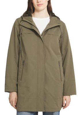 LANDS' END Women's Micro Terry Rain Jacket