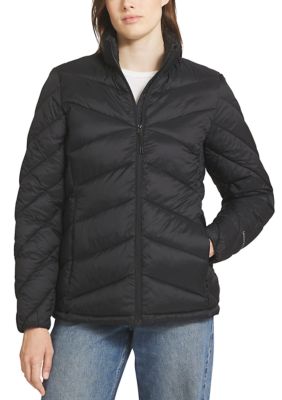 LANDS' END Women's Petite Packable Jacket, Black, PXL