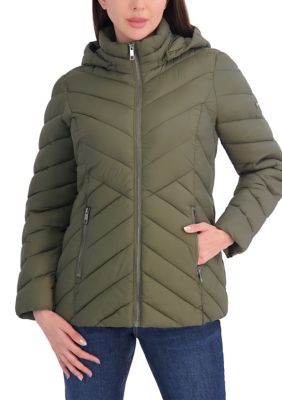 Calvin Klein Women's Short Packable Puffer Jacket, XL