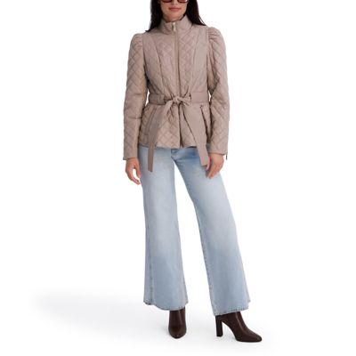 Kensie Women's Quilted peplum jacket, Large